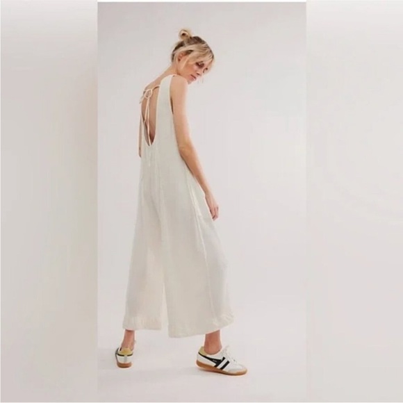 NWOT Free People Callie One-Piece Jumpsuit White Off-white - Picture 5 of 9
